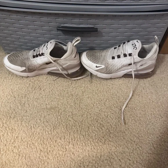 Nike Women's Air 270 White and Brown Sneakers - Picture 6 of 9